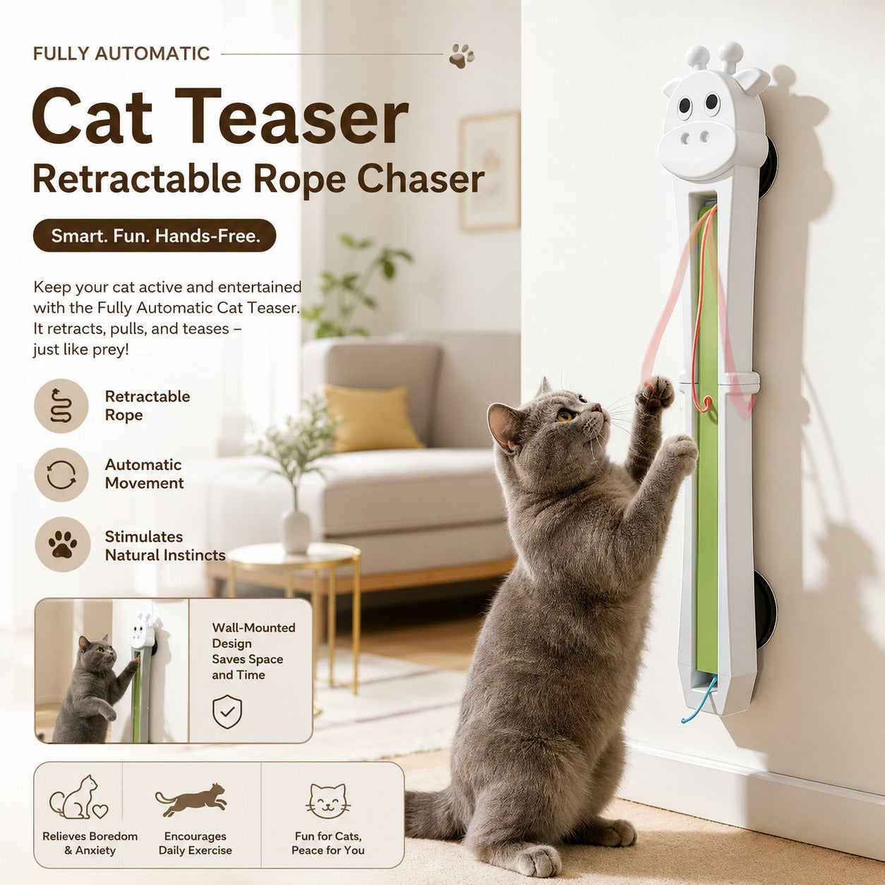 Never Stop Automatic Endless Play Cat Teaser Toy - Image 5