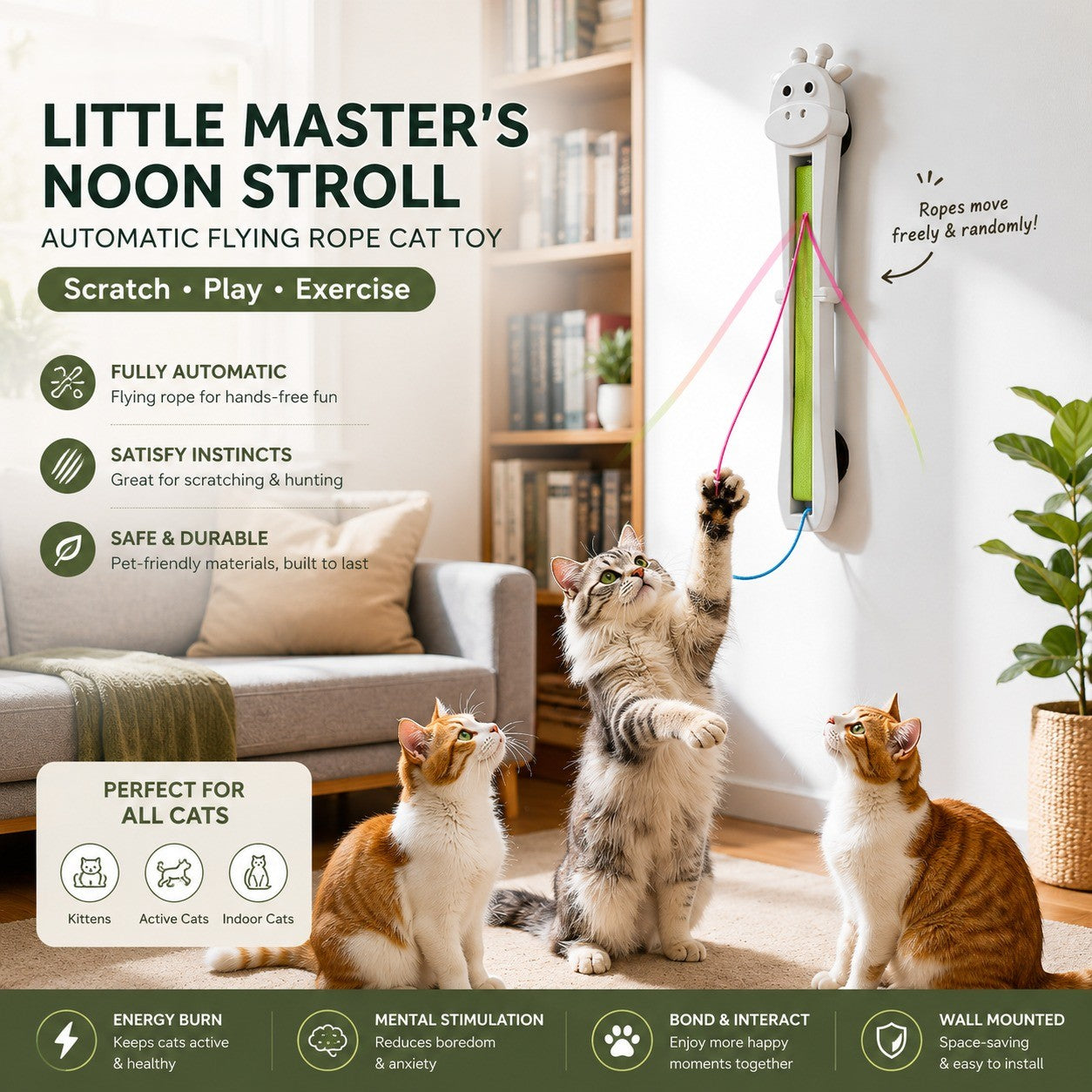 Never Stop Automatic Endless Play Cat Teaser Toy - Image 8
