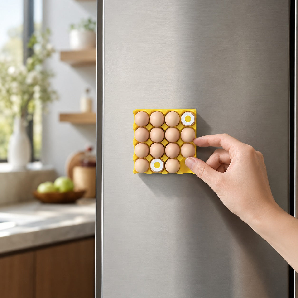 Magnetic Egg Carton Refrigerator Organizer - Image 5