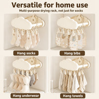 Pinned Cloud-Design Suction Foldable Laundry Rack - Image 3