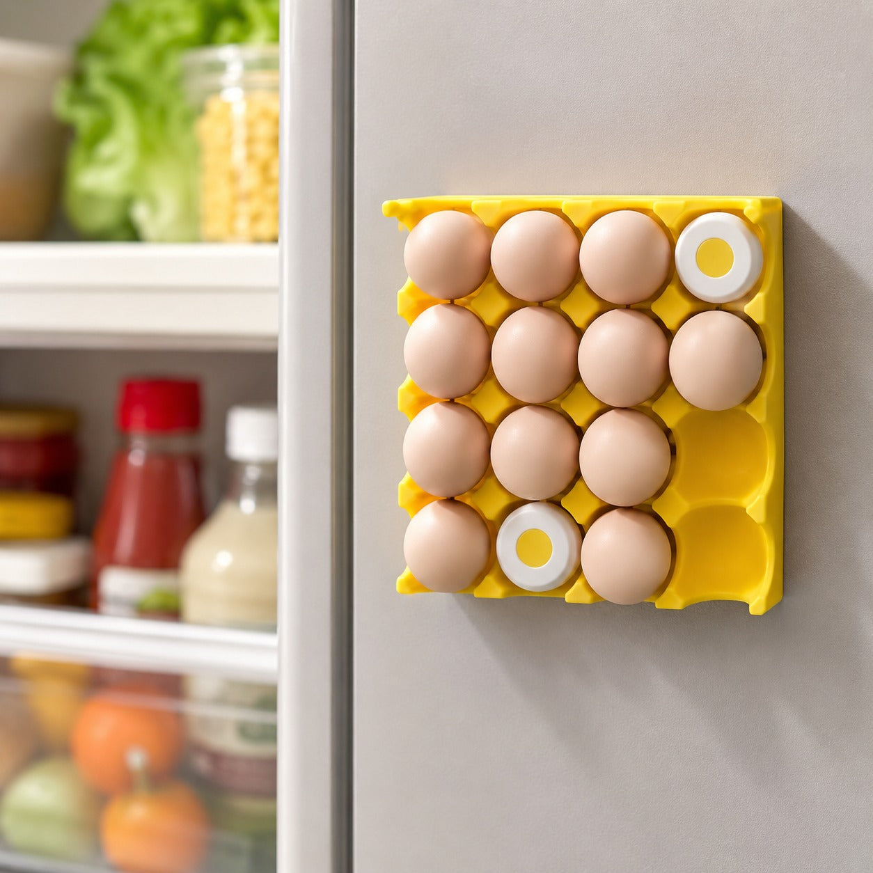Magnetic Egg Carton Refrigerator Organizer - Image 4