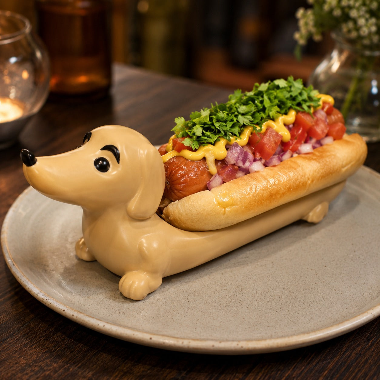 Dachshund Hot Dog Serving Plate - Image 2