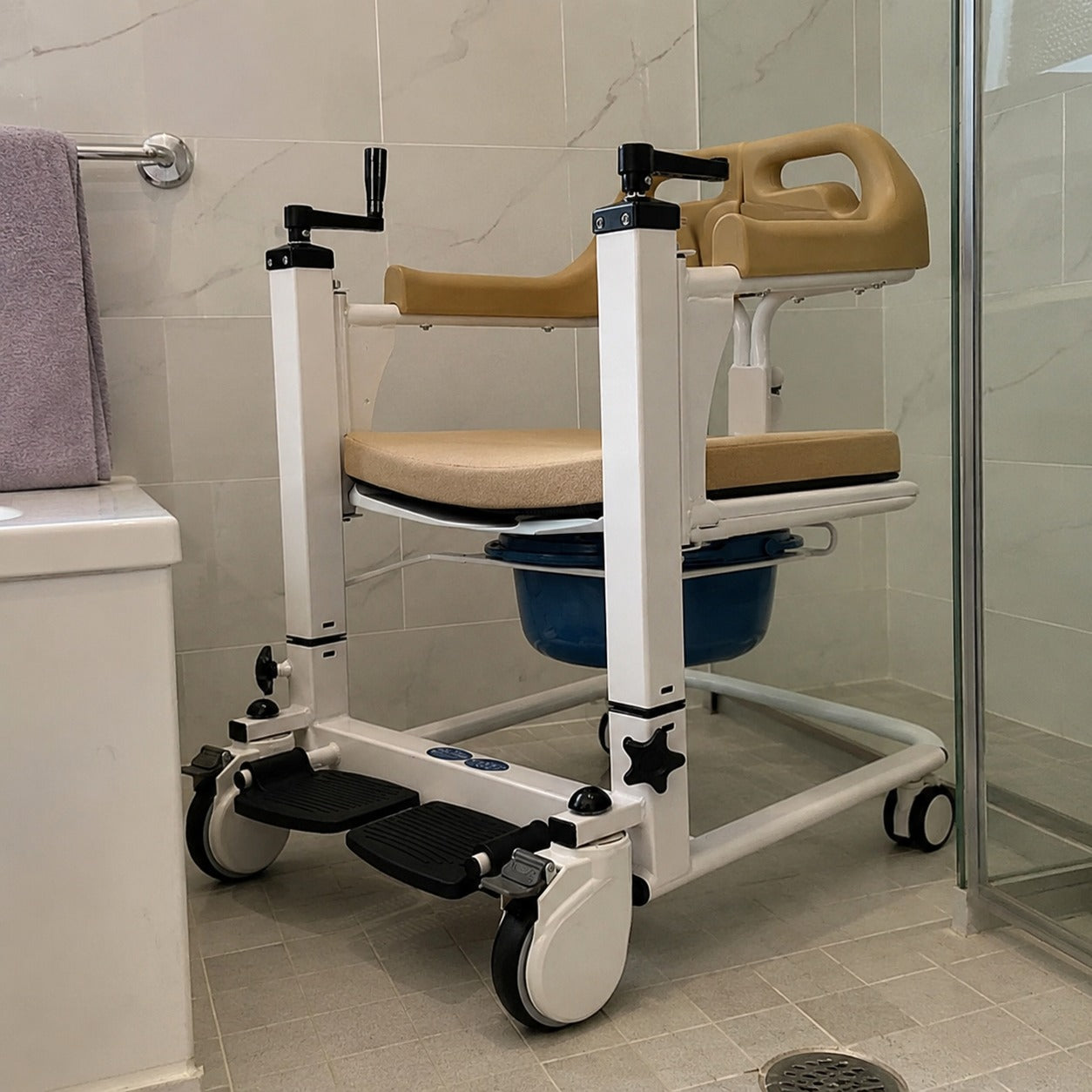 Elderly Patient Transfer Lift Handicapped Wheelchair - Image 5