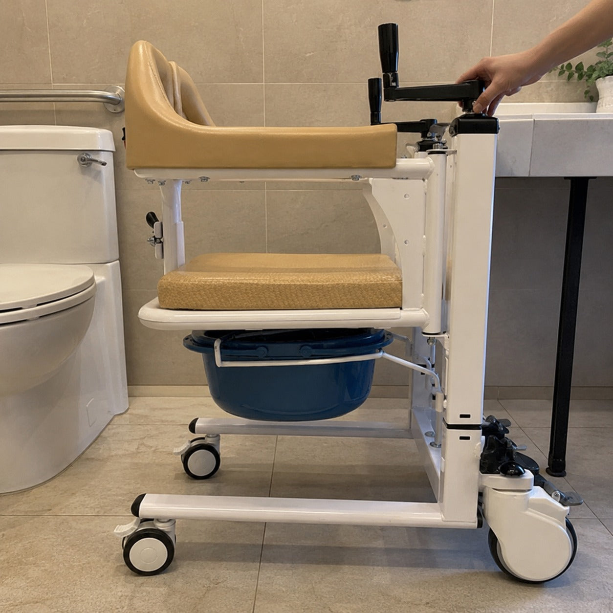 Elderly Patient Transfer Lift Handicapped Wheelchair - Image 1