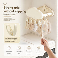 Pinned Cloud-Design Suction Foldable Laundry Rack - Image 2