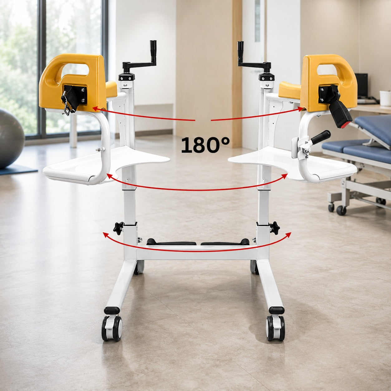 Elderly Patient Transfer Lift Handicapped Wheelchair - Image 2