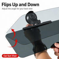 Adjustable Windshield Sun Visor Extension Panel - Image 1