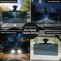 Adjustable Windshield Sun Visor Extension Panel - Image 3