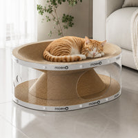 Window Seat Transparent Tunnel Cat Scratcher Lounge Bed - Image 0