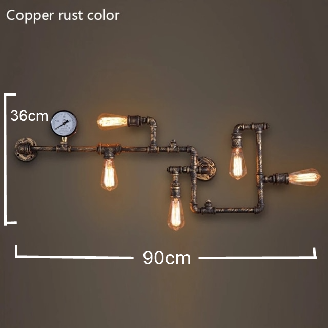 Nordic Loft Style Iron Water Metal Lamp - Image 9