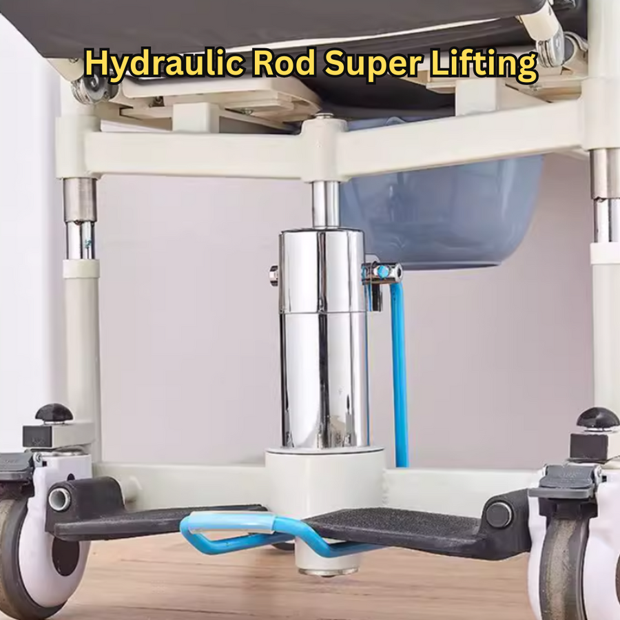 Height Adjustable Armrest Patient Transfer Mobility Chair - Image 2