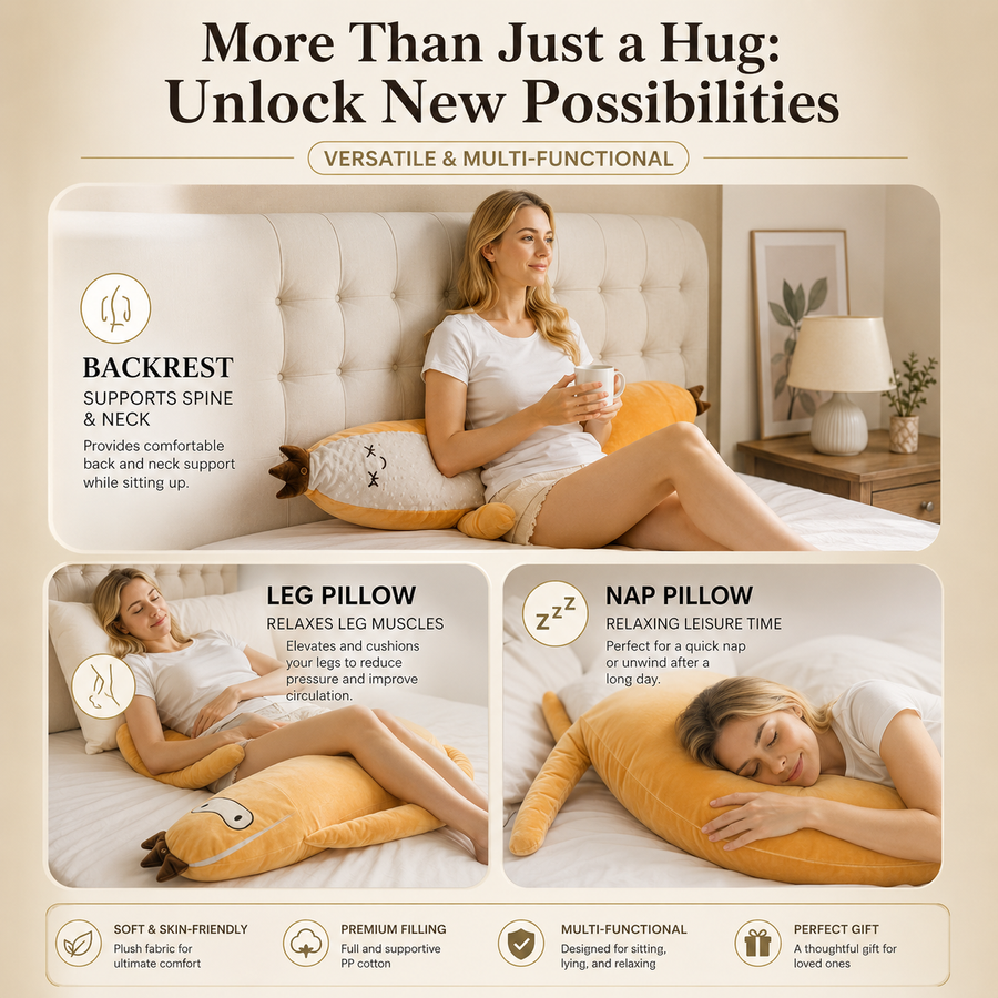 Sleep Buddy Relaxer Hugging Pillow