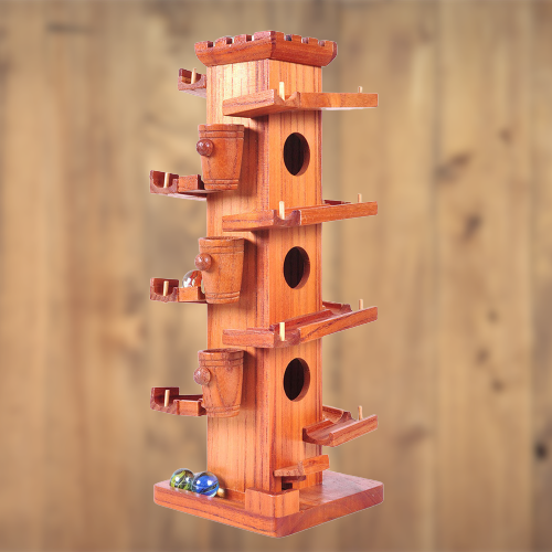 Marble Adventure Wooden Maze Ball Tower - Image 0