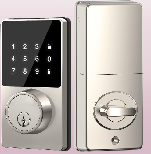 Touchscreen Keyless Smart Shield Entry Door Lock - Image 0