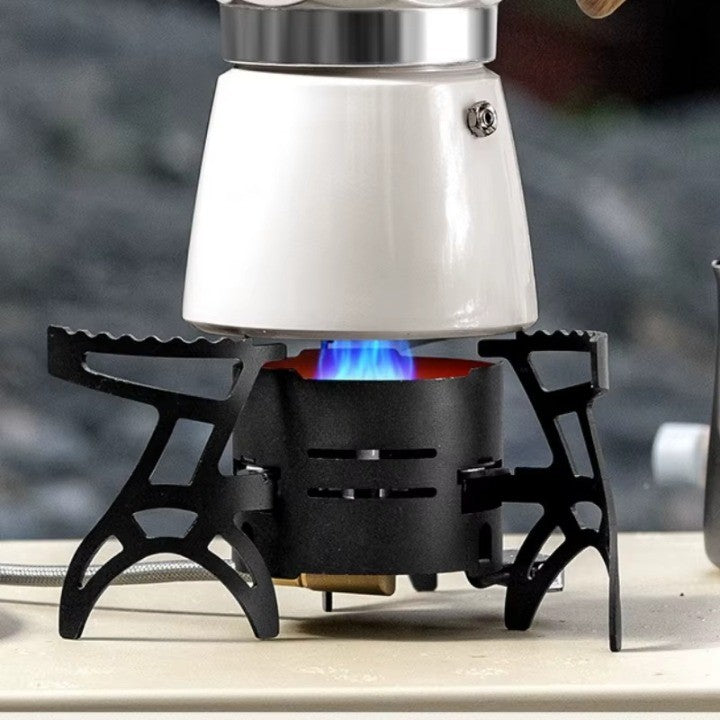 Dual-Core Blue Flame Outdoor Cooking Stove - Image 2
