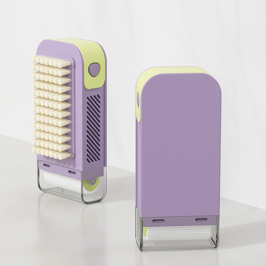 Dual-Action Cleaning Brush Roller Soap Holder - Image 2