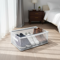 Foldable Stackable Shoe Storage Organizer - Image 3