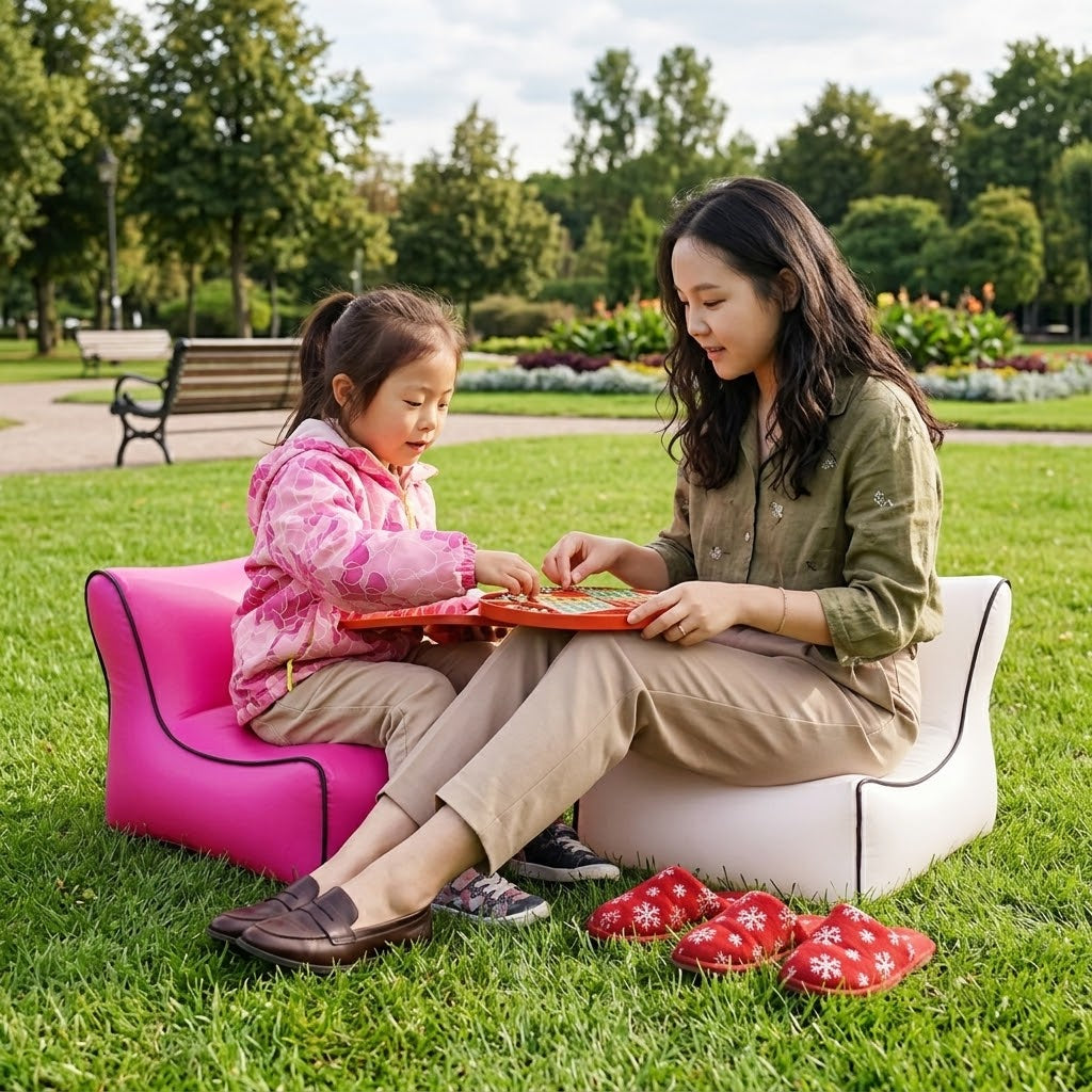 Carry Anywhere Quick Inflatable Mini Lounge Chair - Image 4