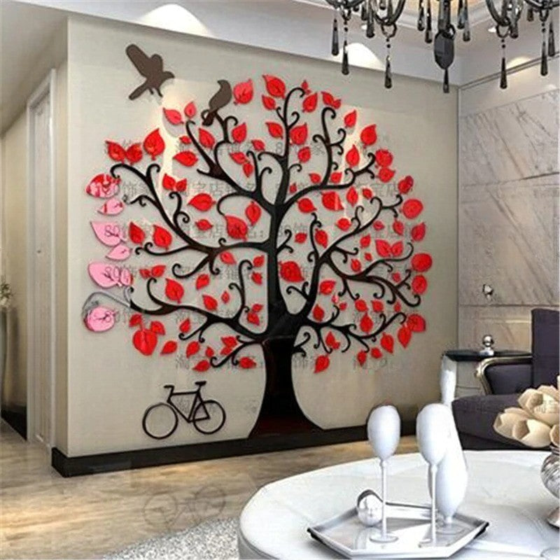 Modern Home 3d Three-Dimensional Tree Wall Stickers - Image 0