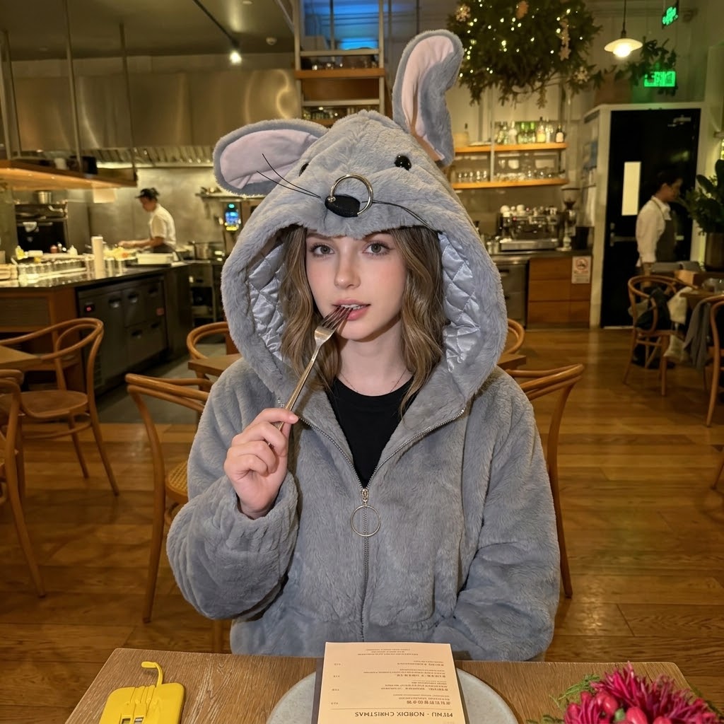 Street Mouse Oversized Plush Zip Hoodie Jacket · Mavigadget