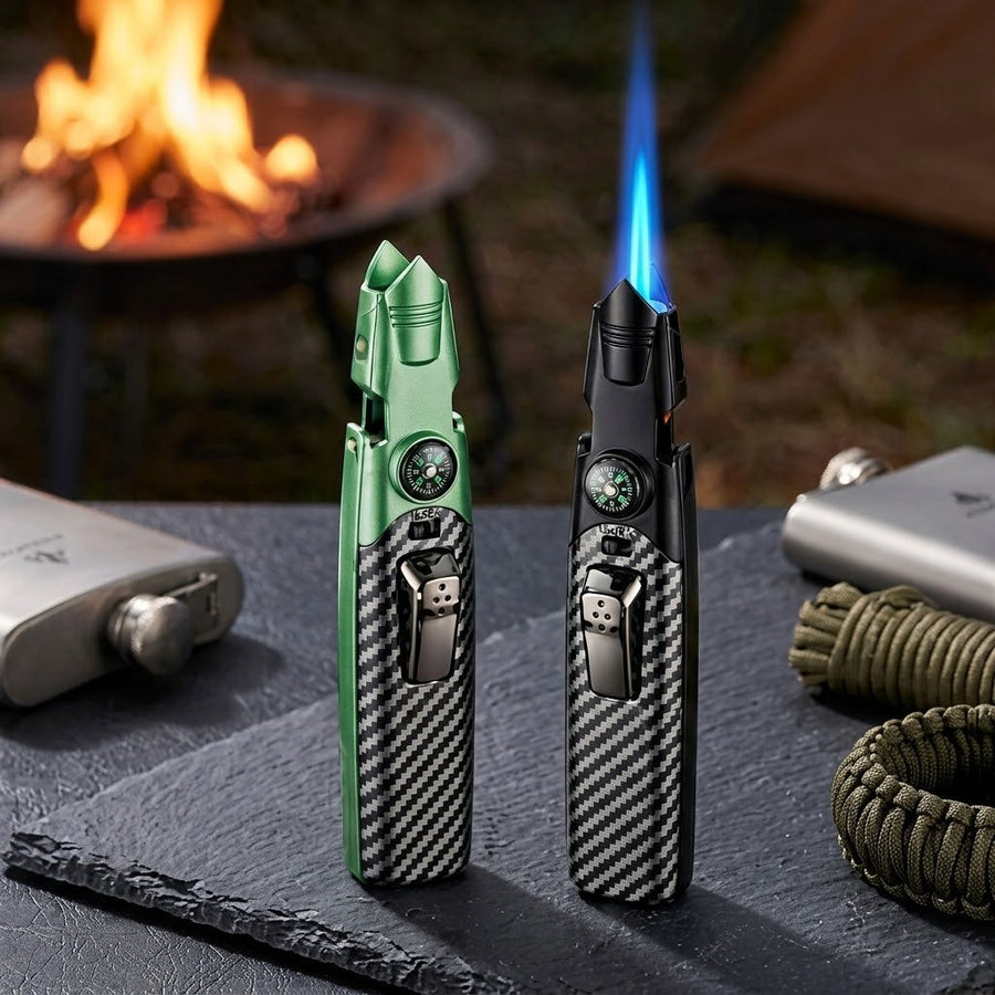 Pathfinder Flame BBQ Camping Torch Compass Lighter - Image 0