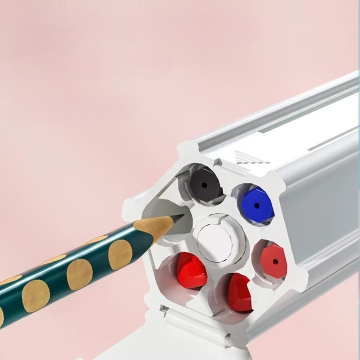 Slim Portable Multifunctional Ruler Pencil Holder - Image 4