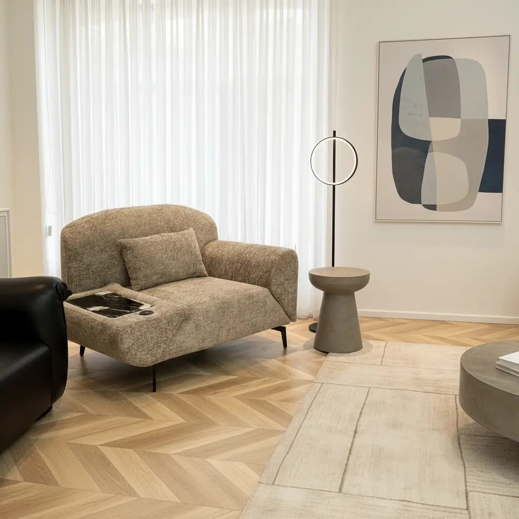 Multi-Angle Rotating Single Lounge Sofa - Image 2