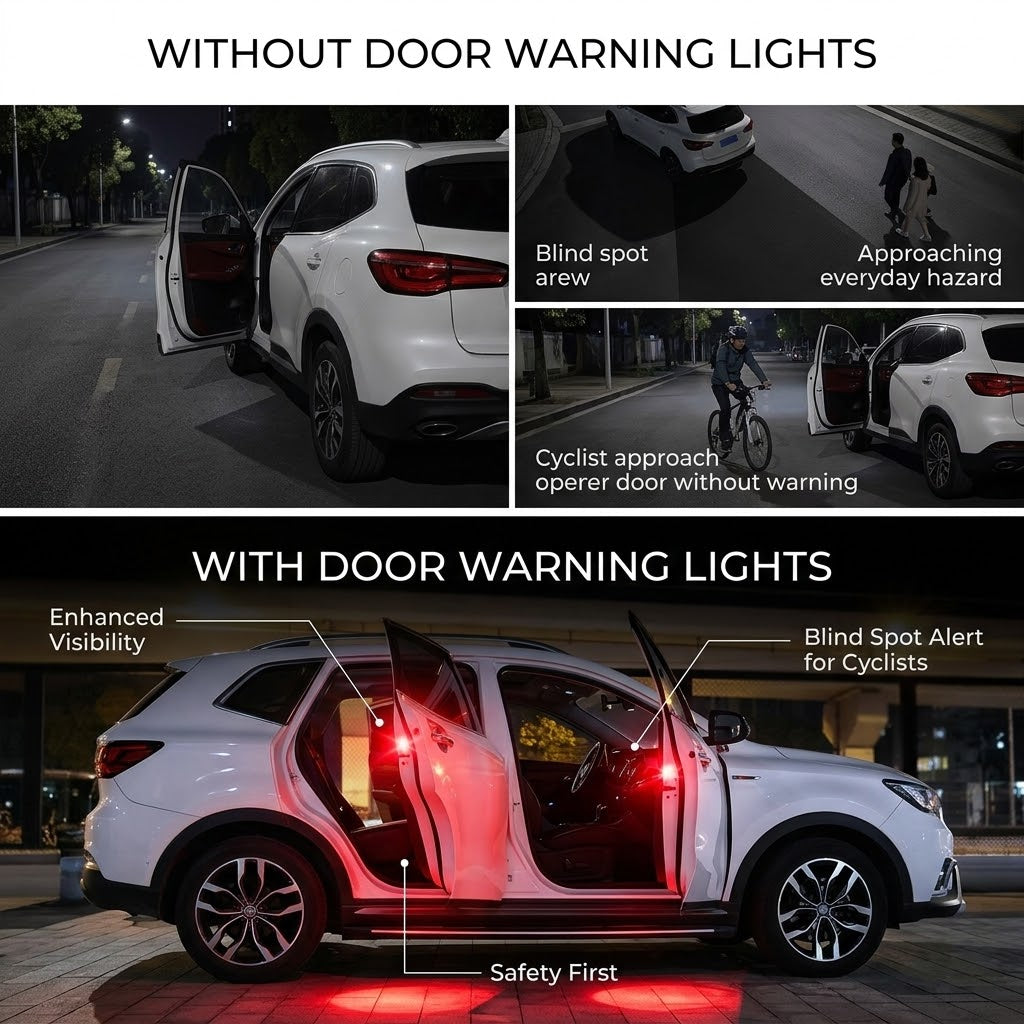 Wireless Car Door Safety Warning Lights - Image 2
