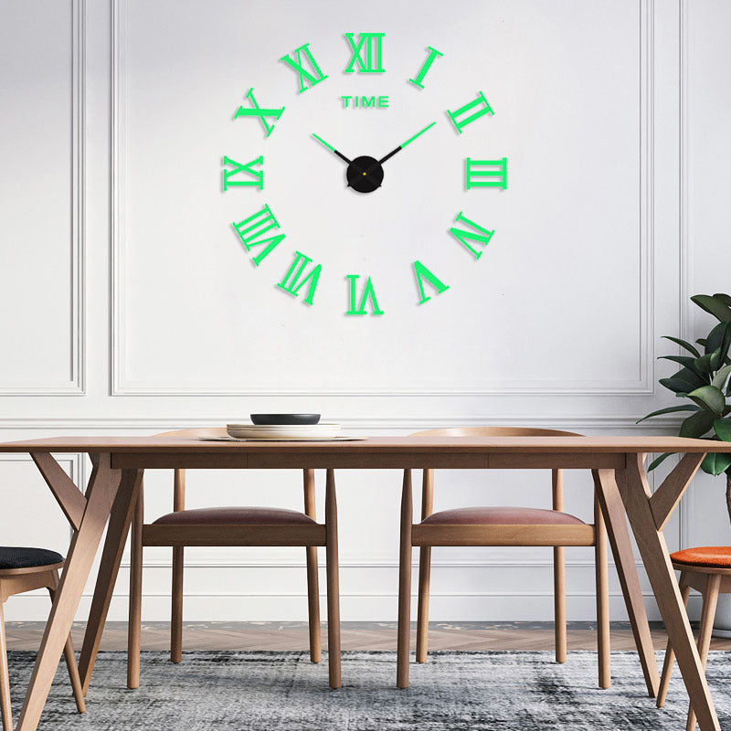 3D Luminous Silent Wall Clock