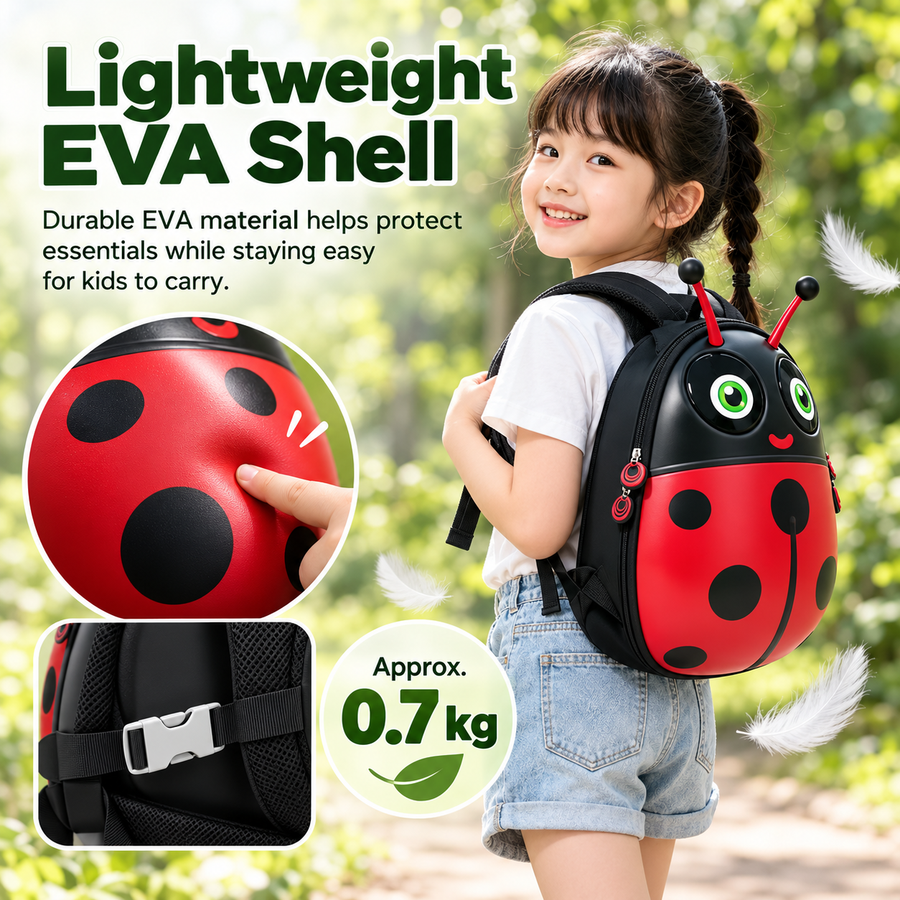 Zainetto per Bambini con Schermo LED a Forma di Coccinella