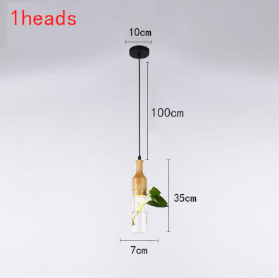 Wooden Modern LED Plant Pendant Lights - Image 8