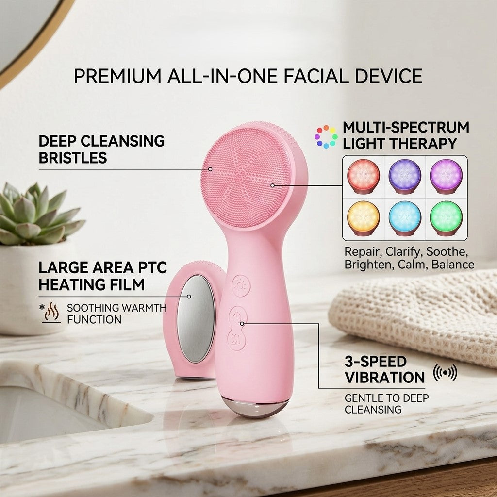 Japanese Colorful Face Cleansing Brush - Image 2