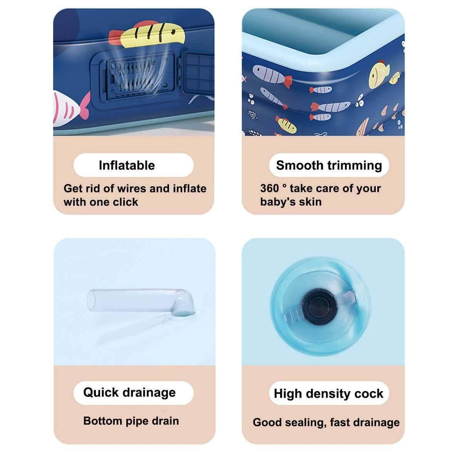Automatic Inflatable Kids Fun Pool - Image 8