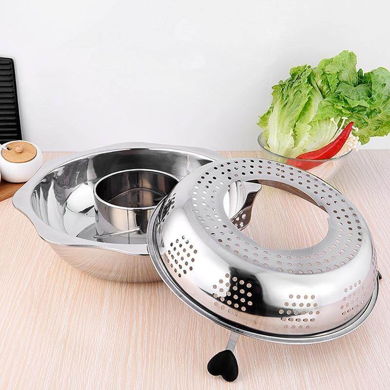 Stainless Steel Rotating Easy Cook Hot Pot Cookware - Image 2