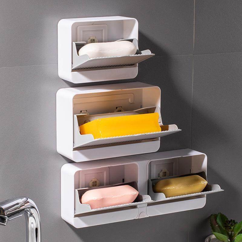 Creative Double Storage Wall Mounted Soap Box - Image 0