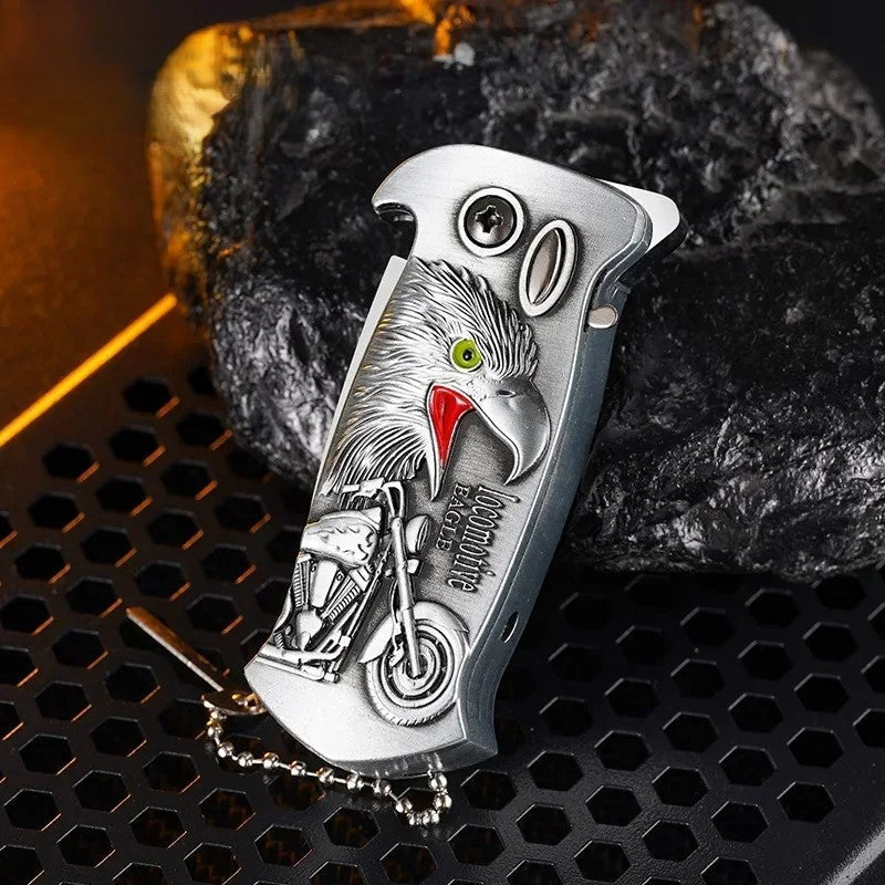 Outdoor Portable Metal Folding Knife Lighter - Image 7