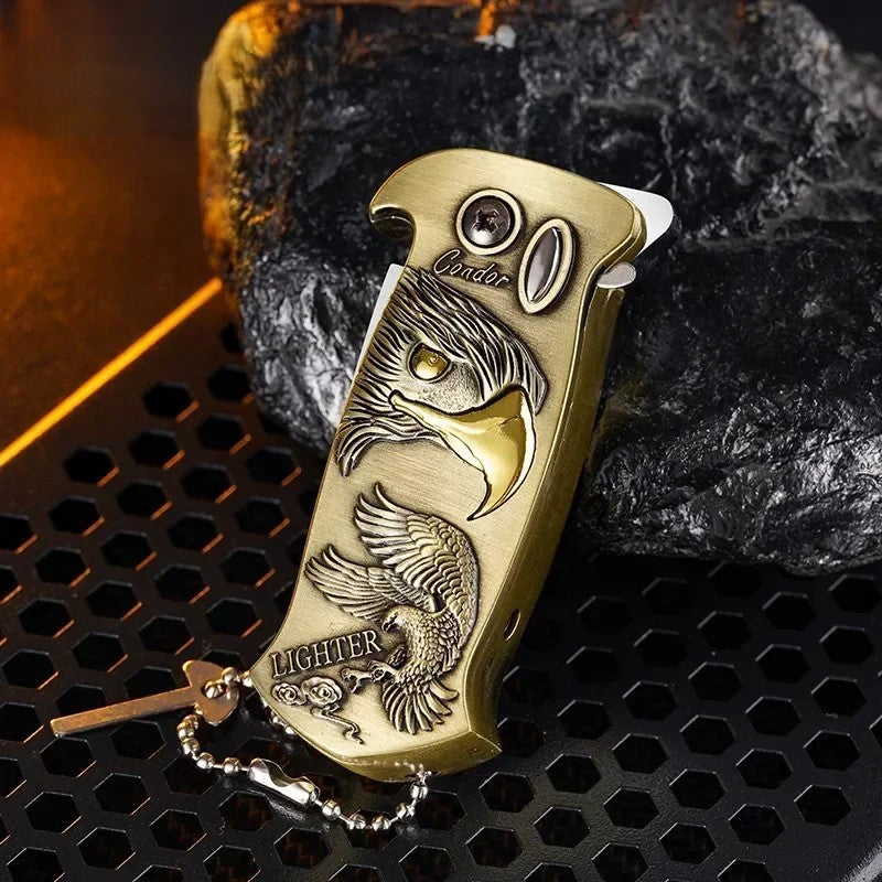 Outdoor Portable Metal Folding Knife Lighter - Image 9