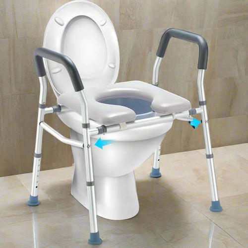 Elderly Friendly Adjustable Portable Toilet Seat - Image 0