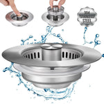 Stainless Steel Pop-Up No-Odor Drain Filter