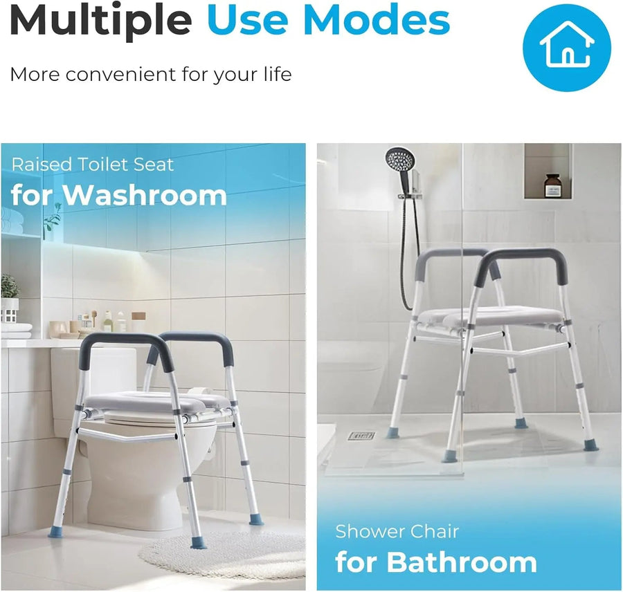 Elderly Friendly Adjustable Portable Toilet Seat - Image 5