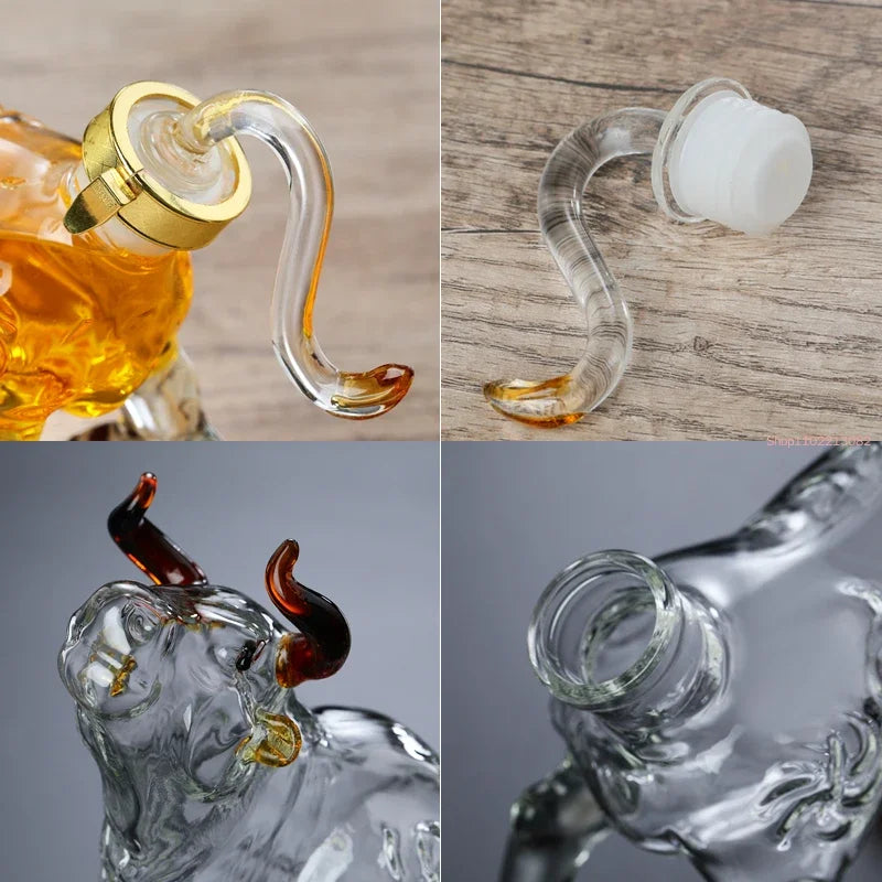 Artistic Bull Glass Decanter - Image 5