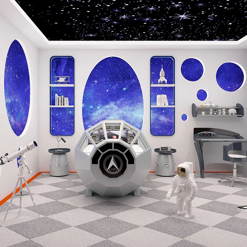 Spaceship Galaxy Adventure Wooden Kids Bed - Image 3