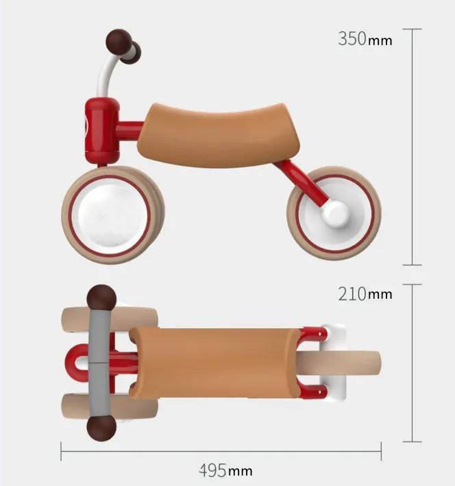 Walking Balance Tricycle Lightweight Kids Bike - Image 3