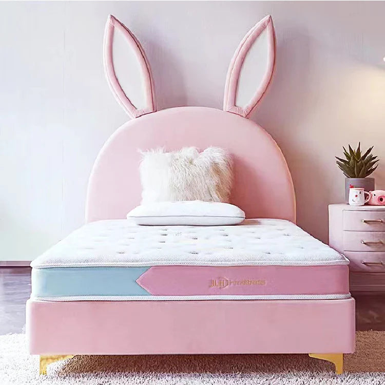 Rabbit Ears Pink Cute Kids Bed - Image 5