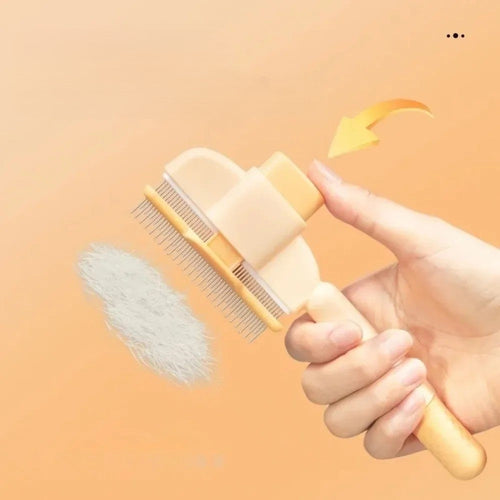 Flea Removal Easy Self-Cleaning Pet Brush - Image 0
