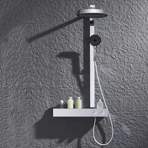 Chrome Rain Thermostatic Shower Set - Image 0