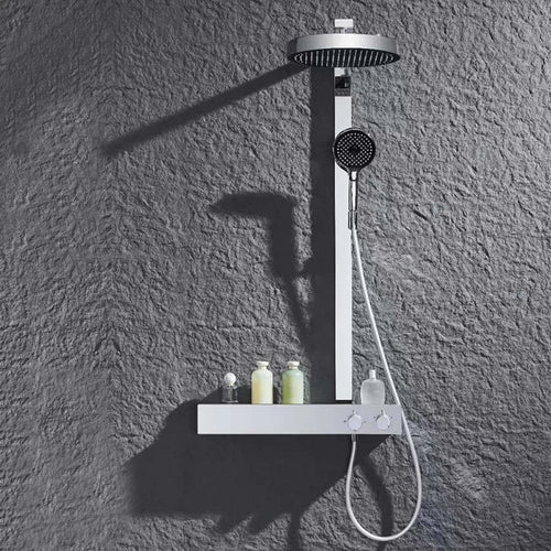 Chrome Rain Thermostatic Shower Set - Image 0