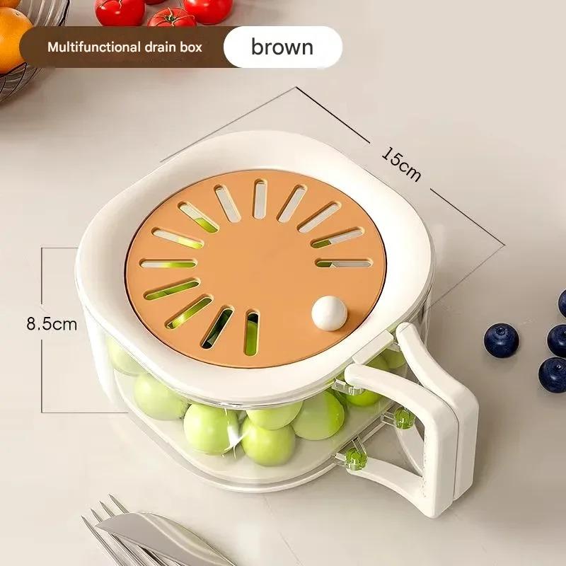 Dust-Proof Fruit Drainer Basket - Image 7