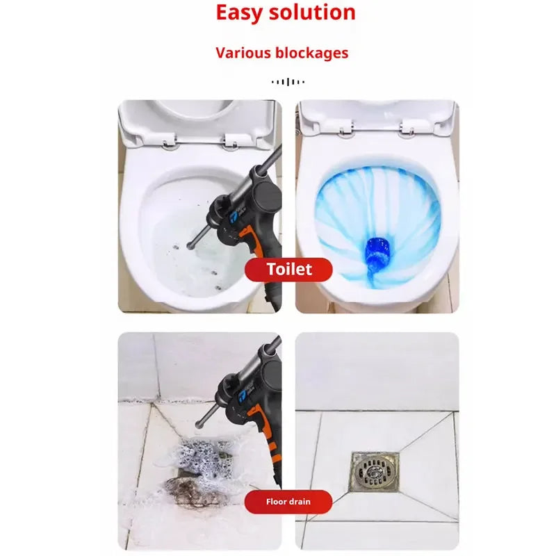 Professional Grade Electric Effective Toilet Drain Cleaner - Image 5
