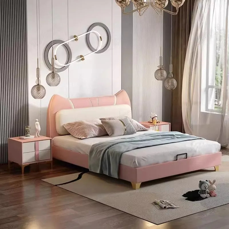 Fancy Cat Leather Modern Kids Bed - Image 4